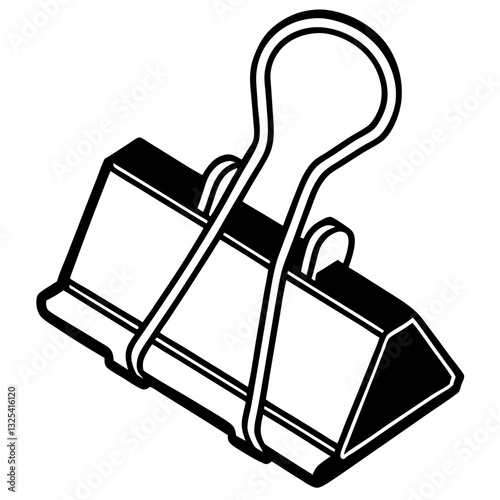 Office of safety pins isolated on white icon
