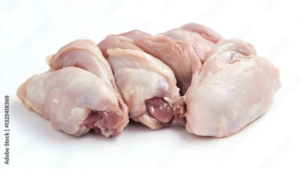 Chicken offal isolated on white background Chicken offal isolated on white background
