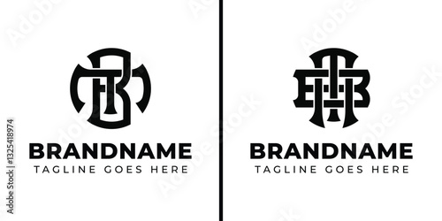 Letters BM and MB Monogram Logo, suitable for business with MB or BM initials