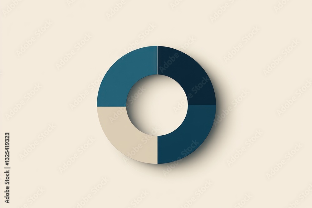 Abstract Circular Chart Four Sections Beige and Blue Color Palette Minimalist Design Infogr Abstract Circular Chart Four Sections Beige and Blue Color Palette Minimalist Design Infogr