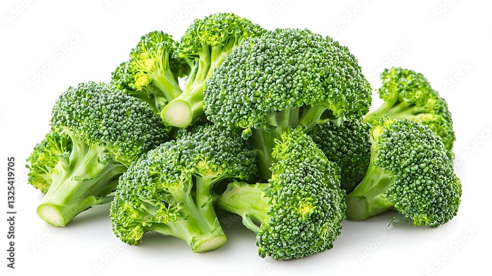 fresh broccoli isolated on white background fresh broccoli isolated on white background