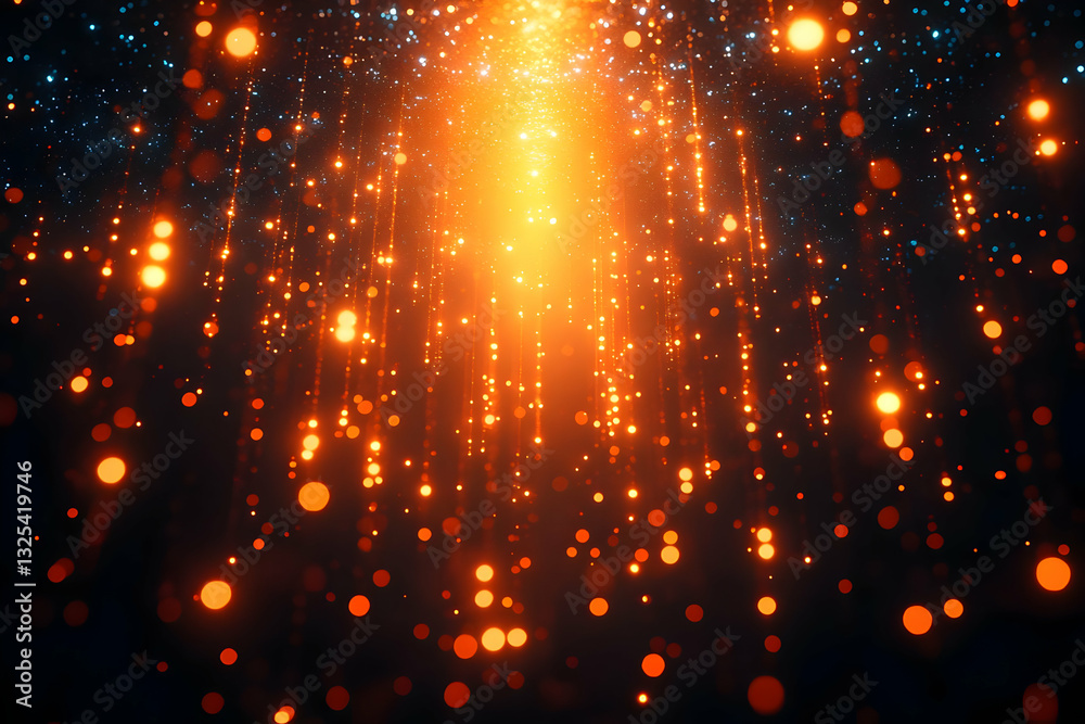 Obraz premium Abstract Background Golden Lights