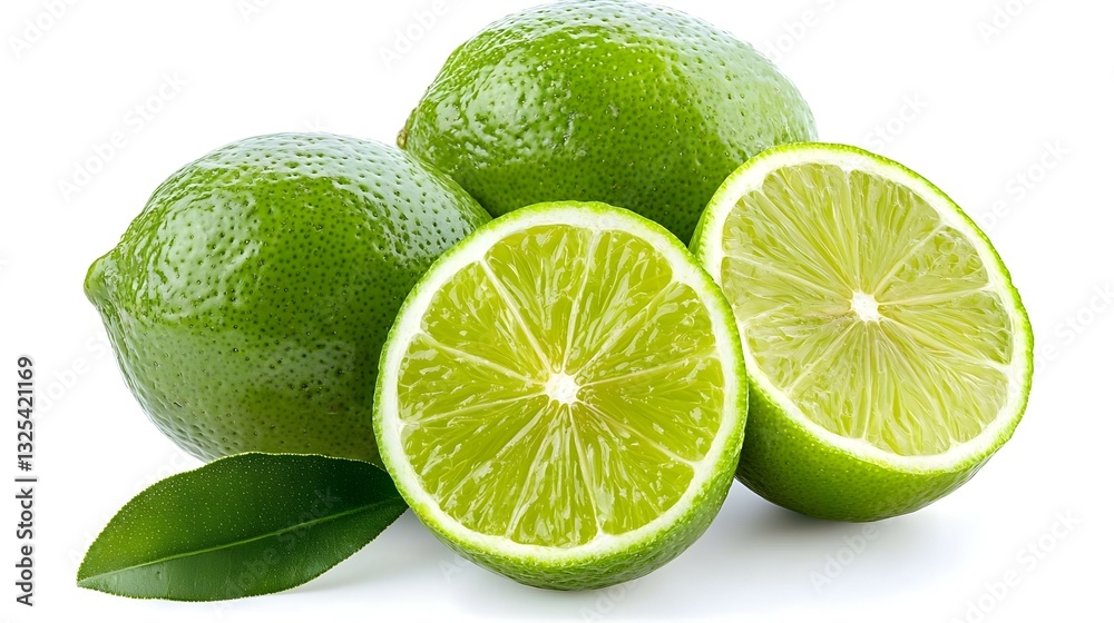 Lime isolated on white background Lime isolated on white background