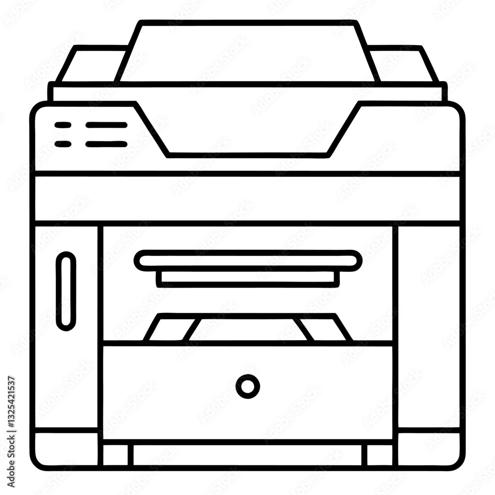 vector illustration of a printer vector illustration of a printer
