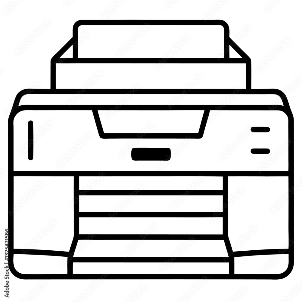 vector illustration of a printer vector illustration of a printer