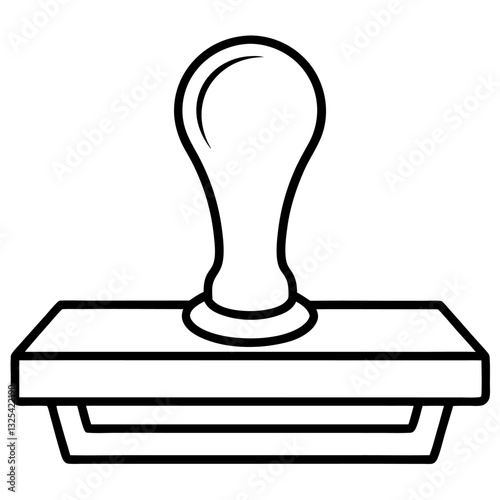 rubber stamp isolated on white