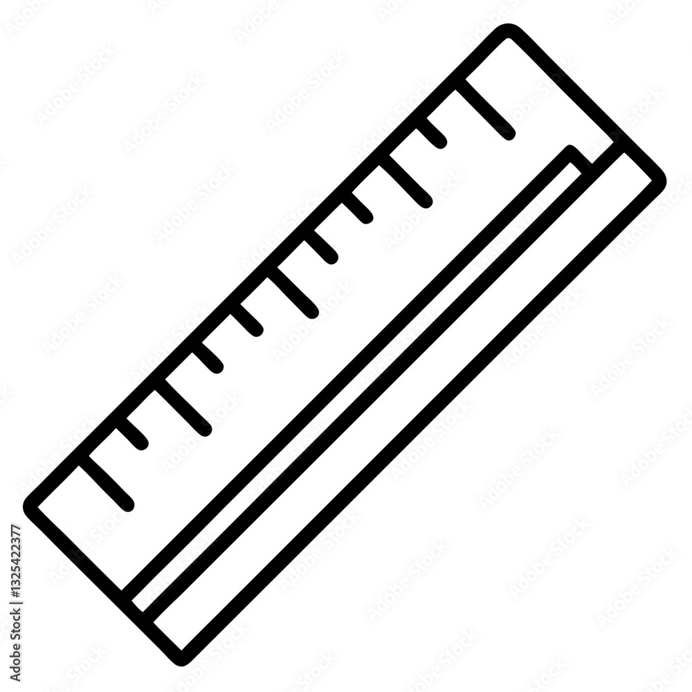Fototapeta premium vector illustration of a ruler