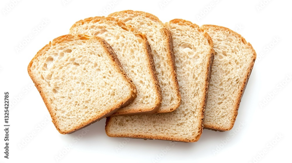 Sliced bread isolated on white background Sliced bread isolated on white background