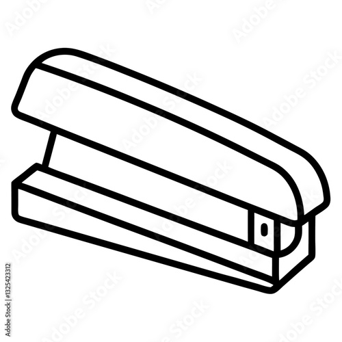 vector illustration of a stapler and staples