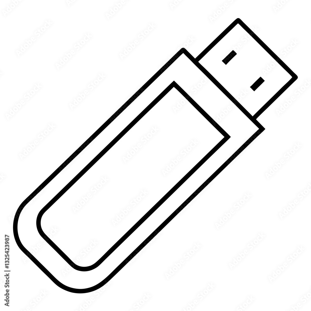 vector illustration of a usb flash drive vector illustration of a usb flash drive