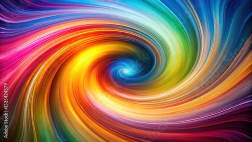 Abstract image of swirling vortex with bright colors and dynamic movement ,  abstract, swirl, vortex, colorful, dynamic