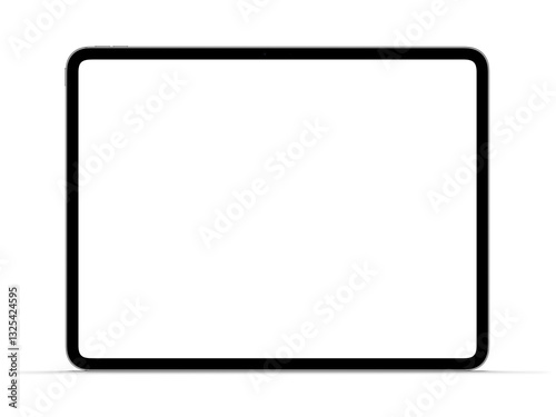 Fototapeta Naklejka Na Ścianę i Meble -  High Quality Tablet Mockup Template in Space Black Color