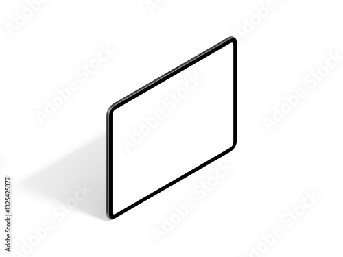 High Quality Tablet Mockup Template in Space Black Color