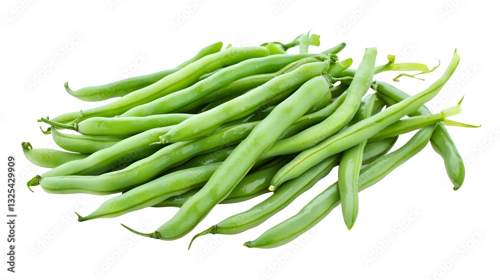 Green beans isolated on a white background Green beans isolated on a white background