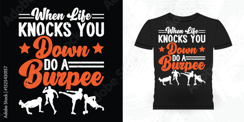 Funny Aerobics Instructor Vintage Aerobics T-shirt Design