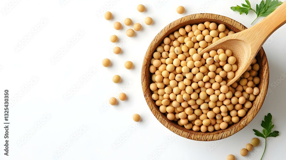 Japanese soybean On a white background Japanese soybean On a white background