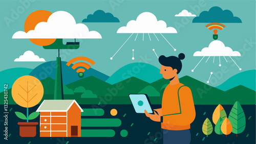 Tracking climate change Smart weather monitoring systems can track longterm climate data providing farmers with insights into changing weather patterns and helping them adapt their. Vector