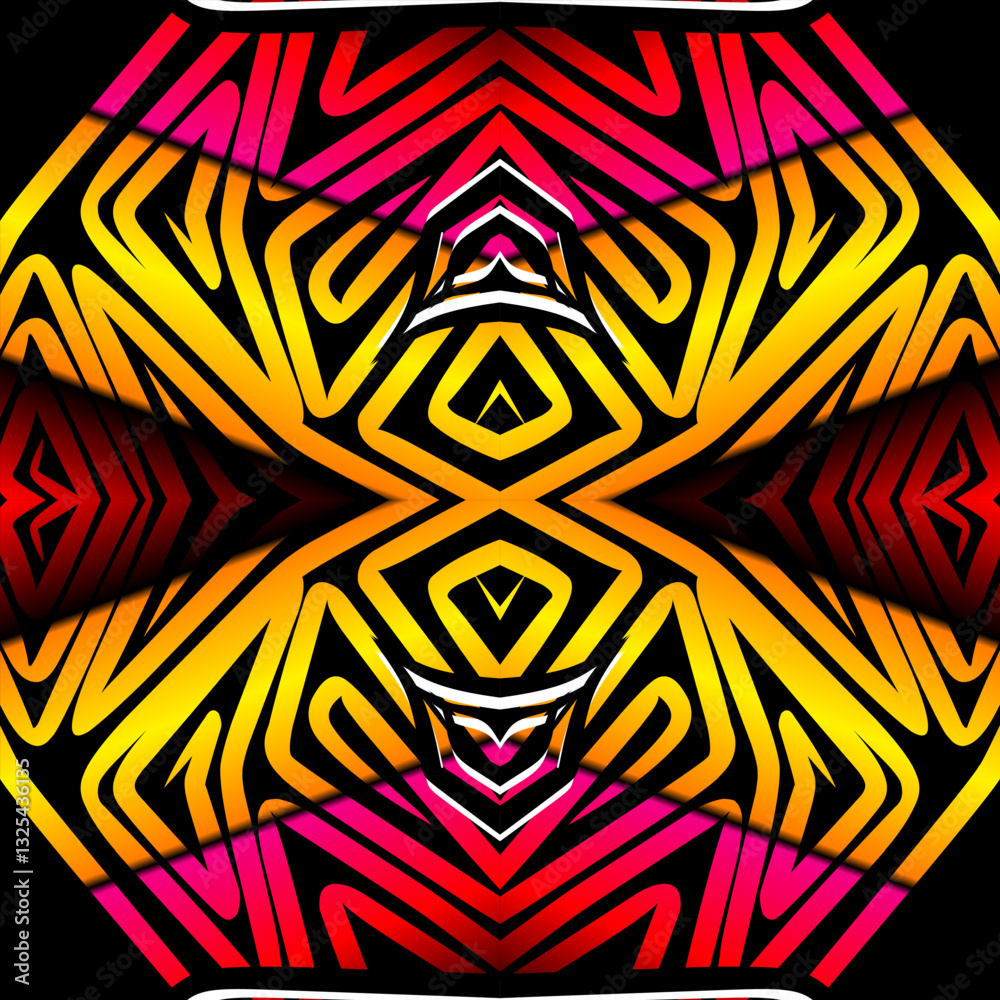 square pattern Traditional Indonesian batik for decorating tile designs, walls, floors and commercial textile products	

