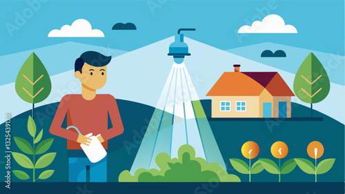 With precise control over lighting and water crops can be grown yearround giving farmers a steady source of income.. Vector illustration