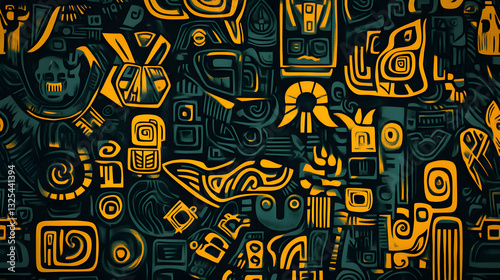 Aztec Gods Background