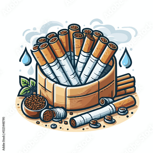 tobacco, nicotine, cigarette, cancer, health, smoke, unhealthy, background, danger, leaf, risk, addiction, narcotic, cigar, product, plant, toxic, habit, industry, organic, crop, natural, harvest, whi