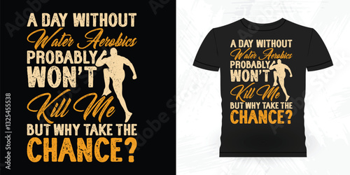 Funny Aerobics Instructor Vintage Aerobics T-shirt Design