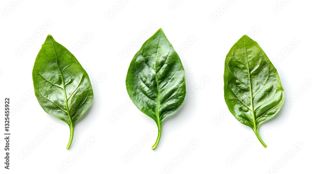 Obraz premium Fresh curry leaves isolated on white background