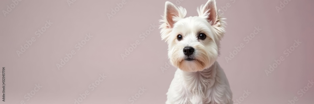 Adorable white miniature schnauzer posing for camera in studio, dog, miniature, white Adorable white miniature schnauzer posing for camera in studio, dog, miniature, white