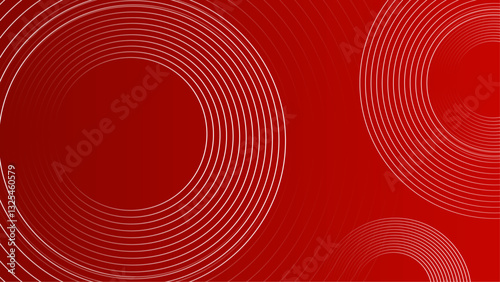 red abstract background with circle lines vector illustration, great for business project, presentation background, and wallpaper