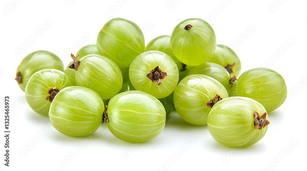 Gooseberries isolated on white background Gooseberries isolated on white background