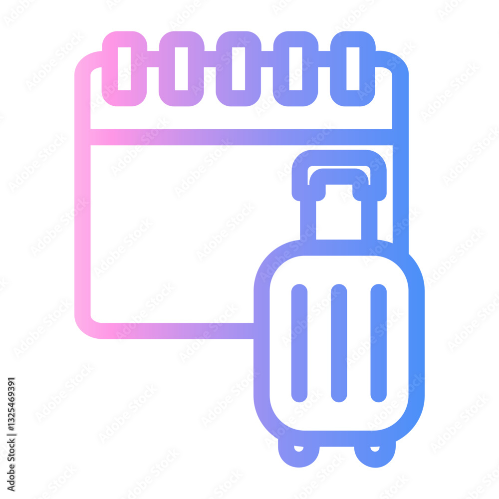 schedule Line Gradient Icon schedule Line Gradient Icon