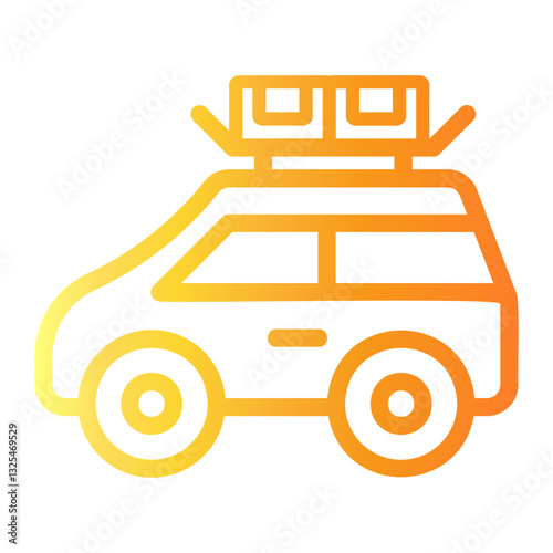 traveling Line Gradient Icon