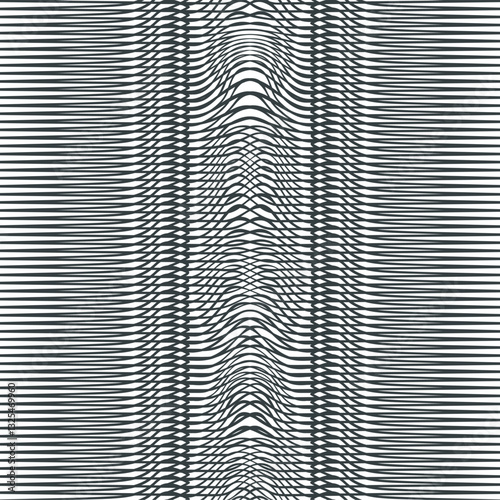 Symmetrical texture or abstraction with a patterned area in the middle.