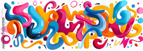 Abstract colorful background, design, illustration, vector, swirl, shape, art, pattern, wave, spiral, rainbow, color, texture, wallpaper, light, decoration, lines, symbol, 3d, colorful, sign, element,