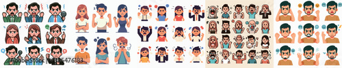Angry People Vector Image Set 