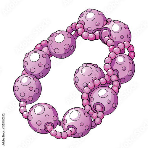 Microscopic image depicting a single spherical Streptococcus bacterium initiating chain formation, showcasing its characteristic morphology and early stages of aggregation.