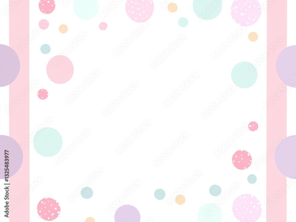 Pastel Circles Scattered Background Design Soft Color Theme Pastel Circles Scattered Background Design Soft Color Theme