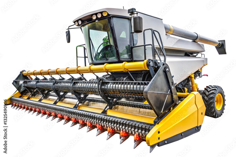 Obraz premium Harvester auger improves crop harvesting efficiency