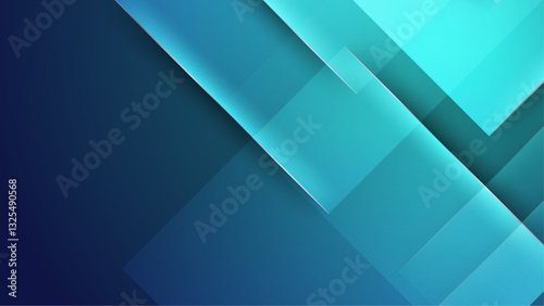 elegant teal gradient squares geometric background vector illustration, great for business project, presentation background, and wallpaper