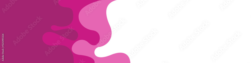 Elegant Footer Banner with Stylish Curved Shapes