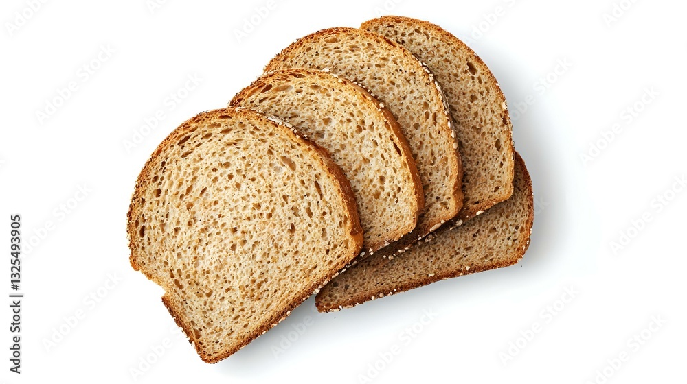 Sliced bread isolated on white background Sliced bread isolated on white background