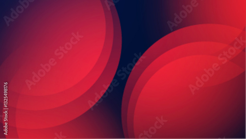 dark abstract background with glowing red circles vector illustration, great for business project, presentation background, and wallpaper