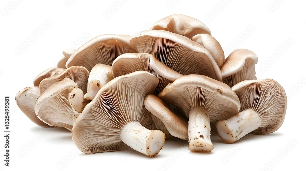 Oyster mushrooms - Pleurotus ostreatus isolated Oyster mushrooms - Pleurotus ostreatus isolated