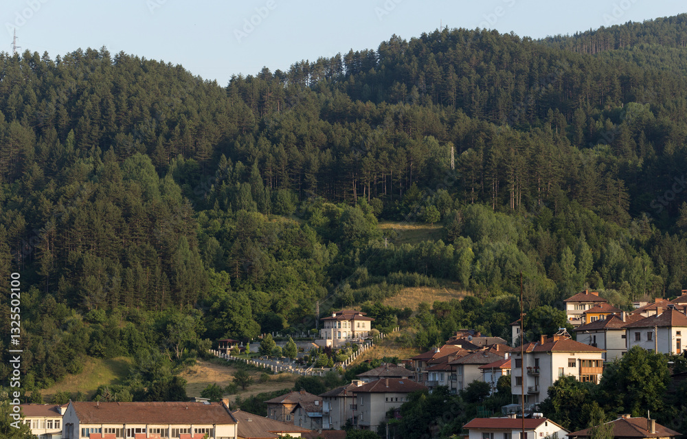 Fototapeta premium Devin, Smolyan Province, Bulgaria. A city in the Rhodope Mountains.