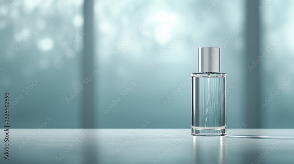 Futuristic Perfume Concept Featuring Holographic Accents in Modern Environment Captured Close-Up for Innovation Futuristic Perfume Concept Featuring Holographic Accents in Modern Environment Captured Close-Up for Innovation