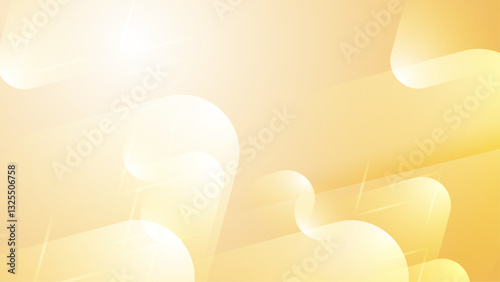 abstract soft yellow geometric background vector illustration, perfect for digital banner, business presentation, and social media design