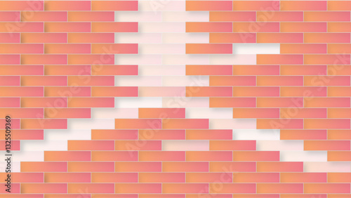 Multicolor brick wall background pattern . building architecture brick wall concrete abstract backgrounds .