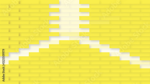 Yellow color brick wall background pattern . building architecture brick wall concrete abstract backgrounds .