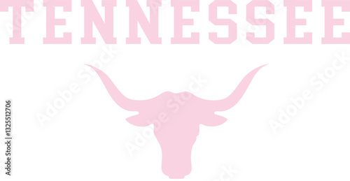 Nashville bull horns Country Club Music Rodeo Texas Southern Western Cowboy Horse Desert Outback Cute Cactus USA Trending Script Slogan Graphic Tee t-shirt logo artwork typography tote badge emblem 