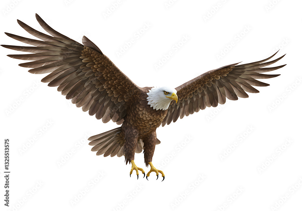 Fototapeta premium 3D Soaring Eagle
